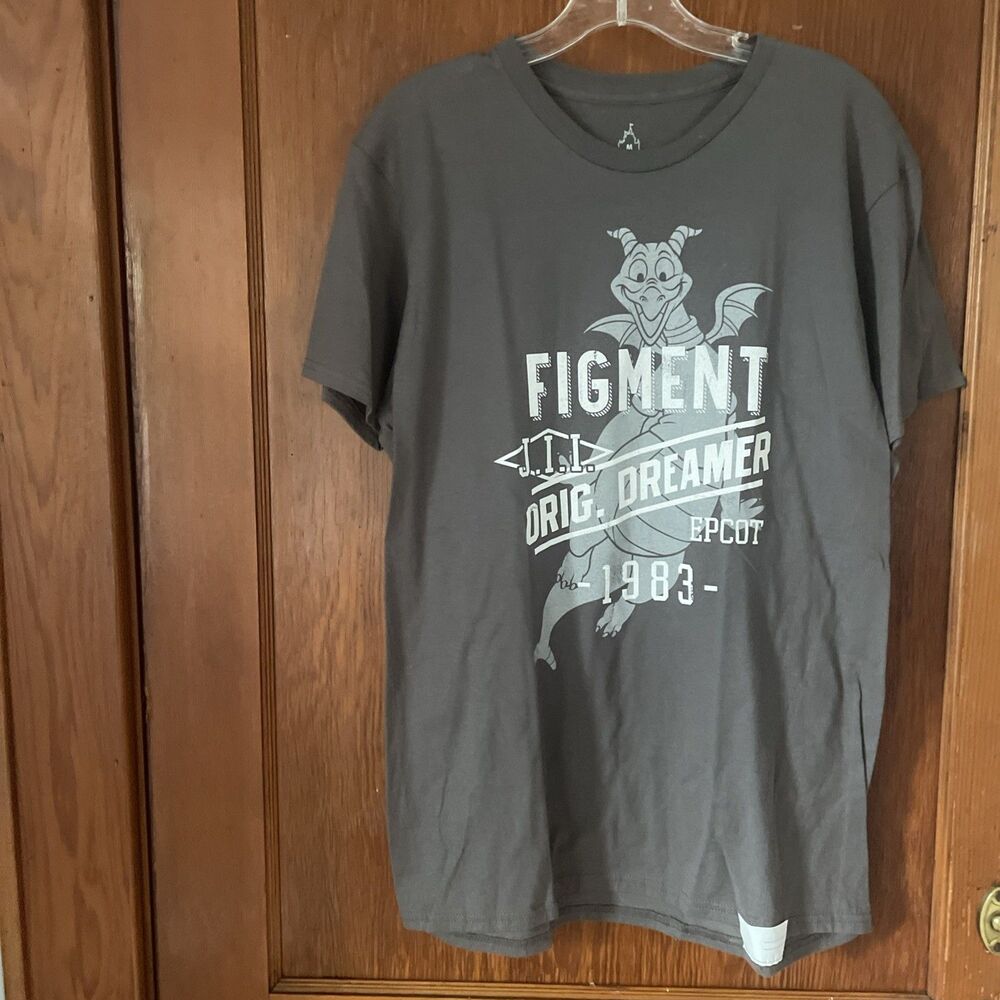NWT Disney Parks Figment Dreamer 1983 Unisex Gray T-shirt M